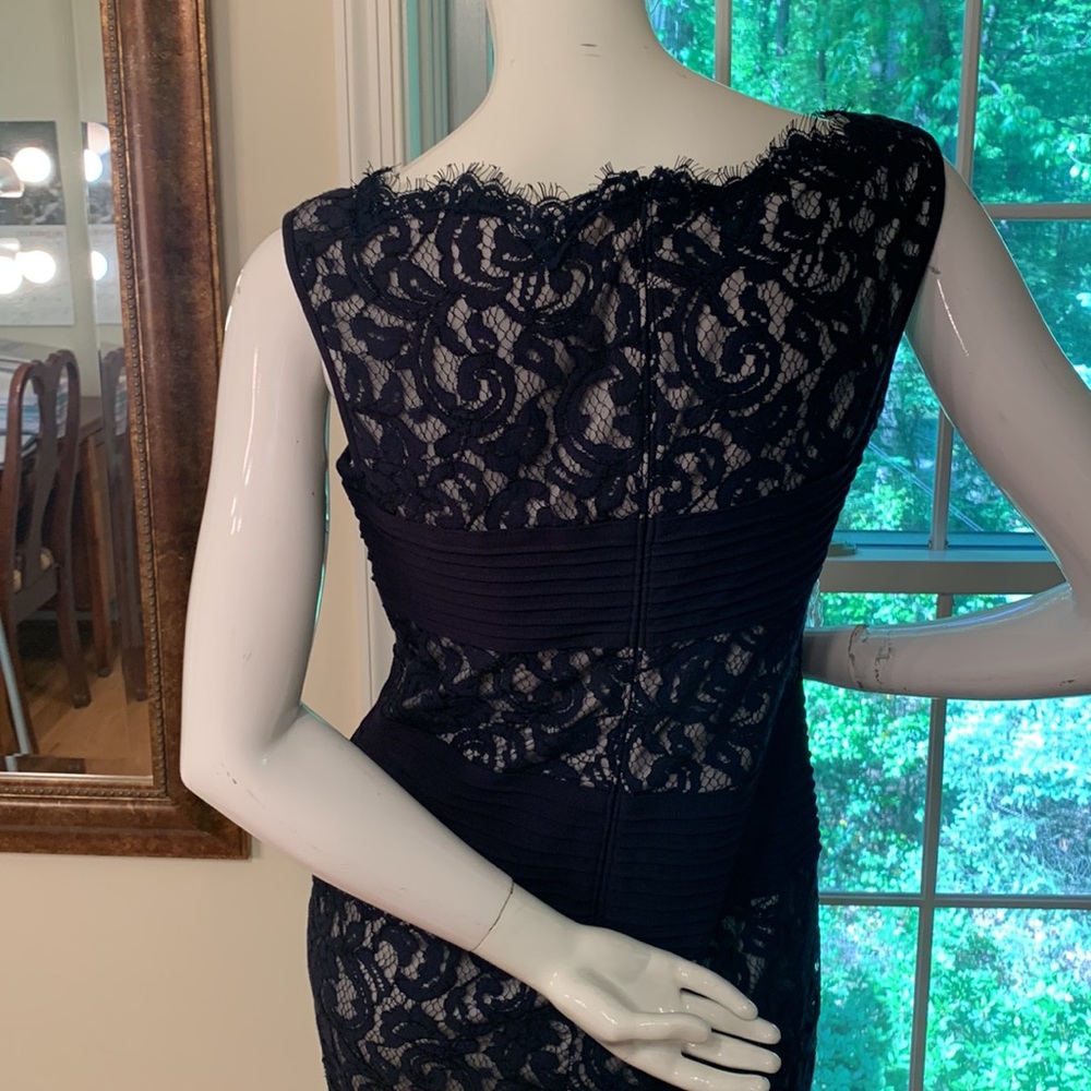 Tadashi Shoji deep blue (almost black) lace dress - Picture 4 of 4
